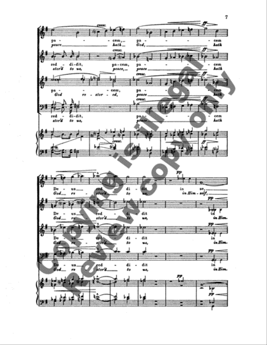 Virga Jesse Floruit (The Rod of Jesse Hath Blossomed) 4-Part scores gallery preview page 5