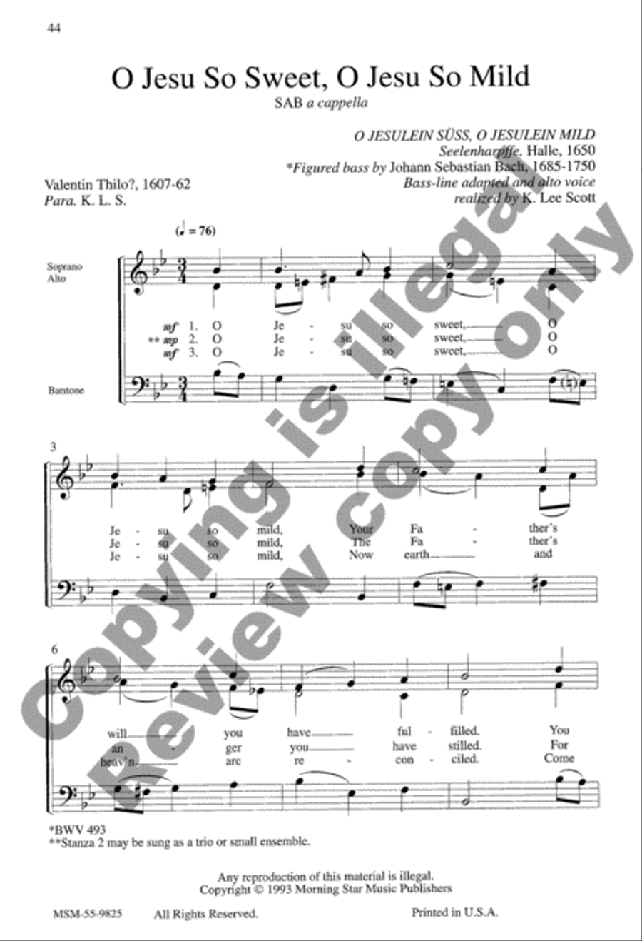 Coram Deo, Set I 3-Part scores gallery preview page 10
