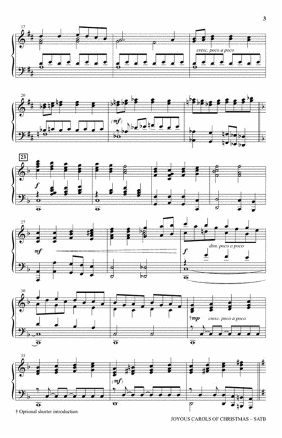 Joyous Carols of Christmas 4-Part scores gallery preview page 4