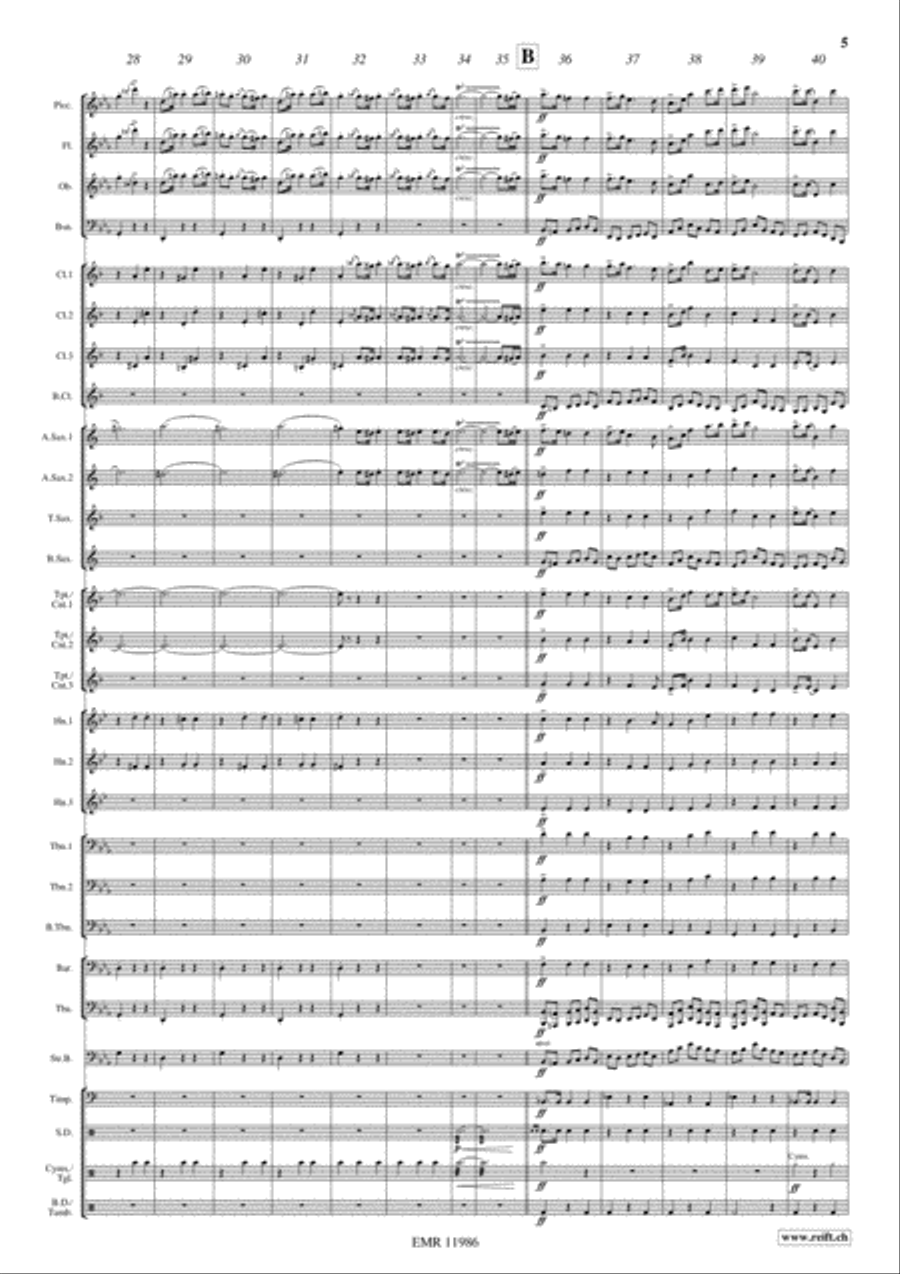 Coppelia Concert Band scores gallery preview page 6