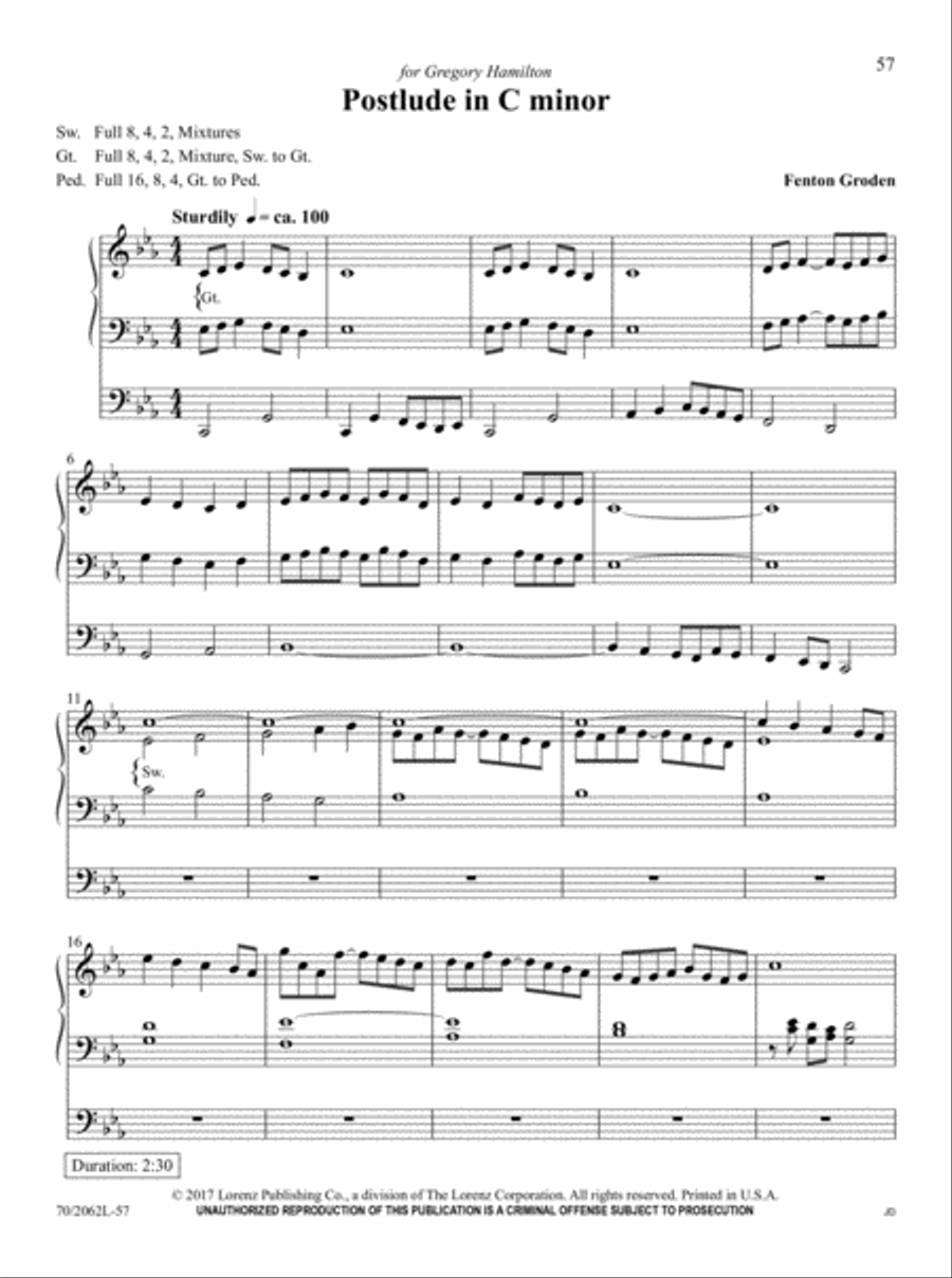 The Sacred Organ Library, Vol. 2 Organ Solo scores gallery preview page 33