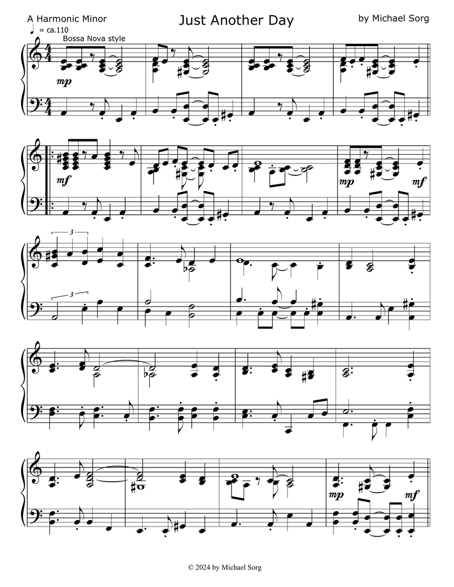 Just Another Day Just Another Day Piano Method scores gallery preview page 1
