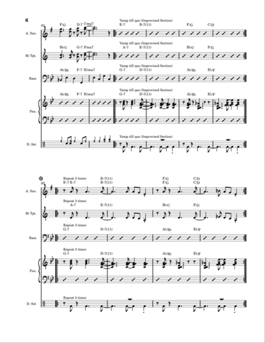 Fuller Love Fuller Love Jazz Ensemble scores gallery preview page 6