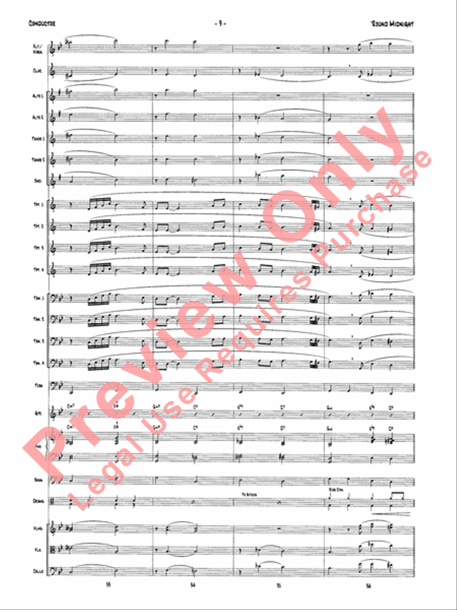 'Round Midnight Jazz Ensemble scores gallery preview page 12