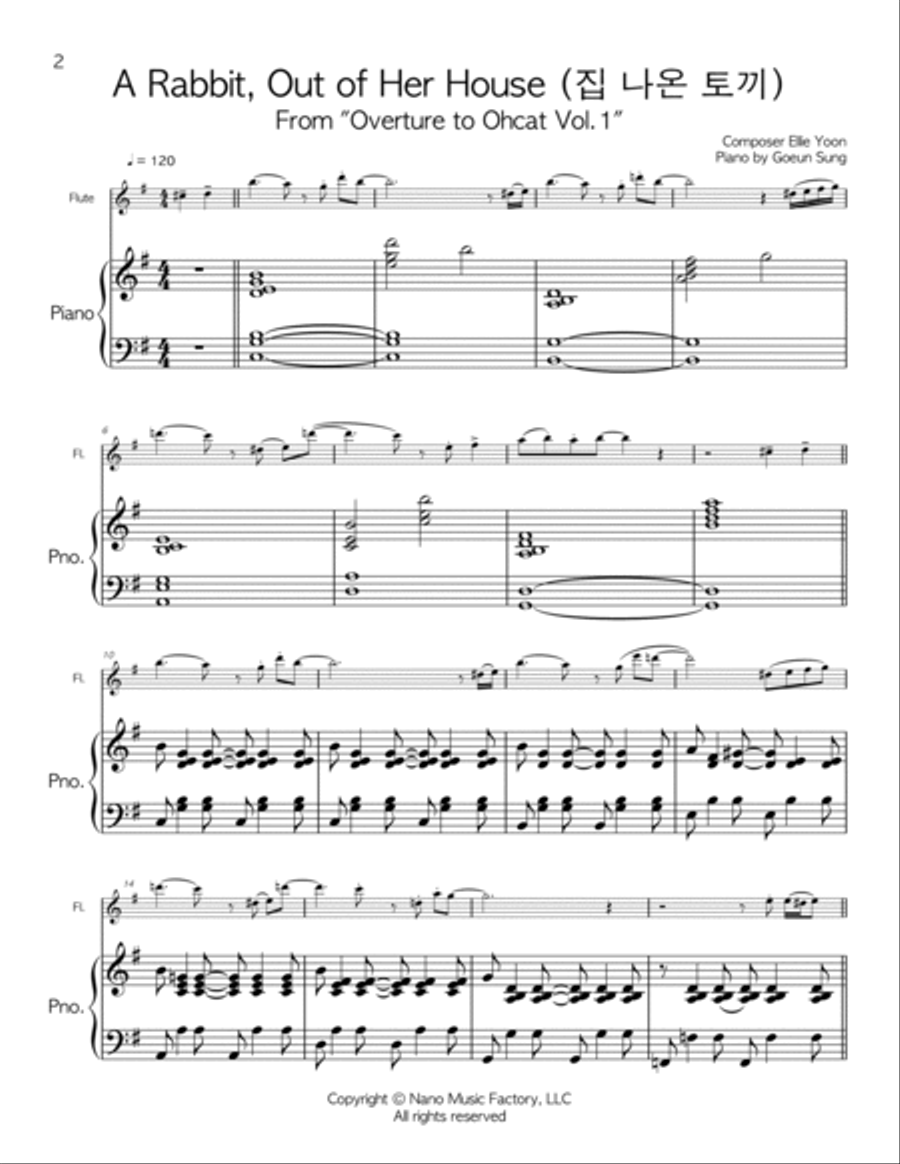 Contemporary Music for Flute and Piano Flute Solo scores gallery preview page 4