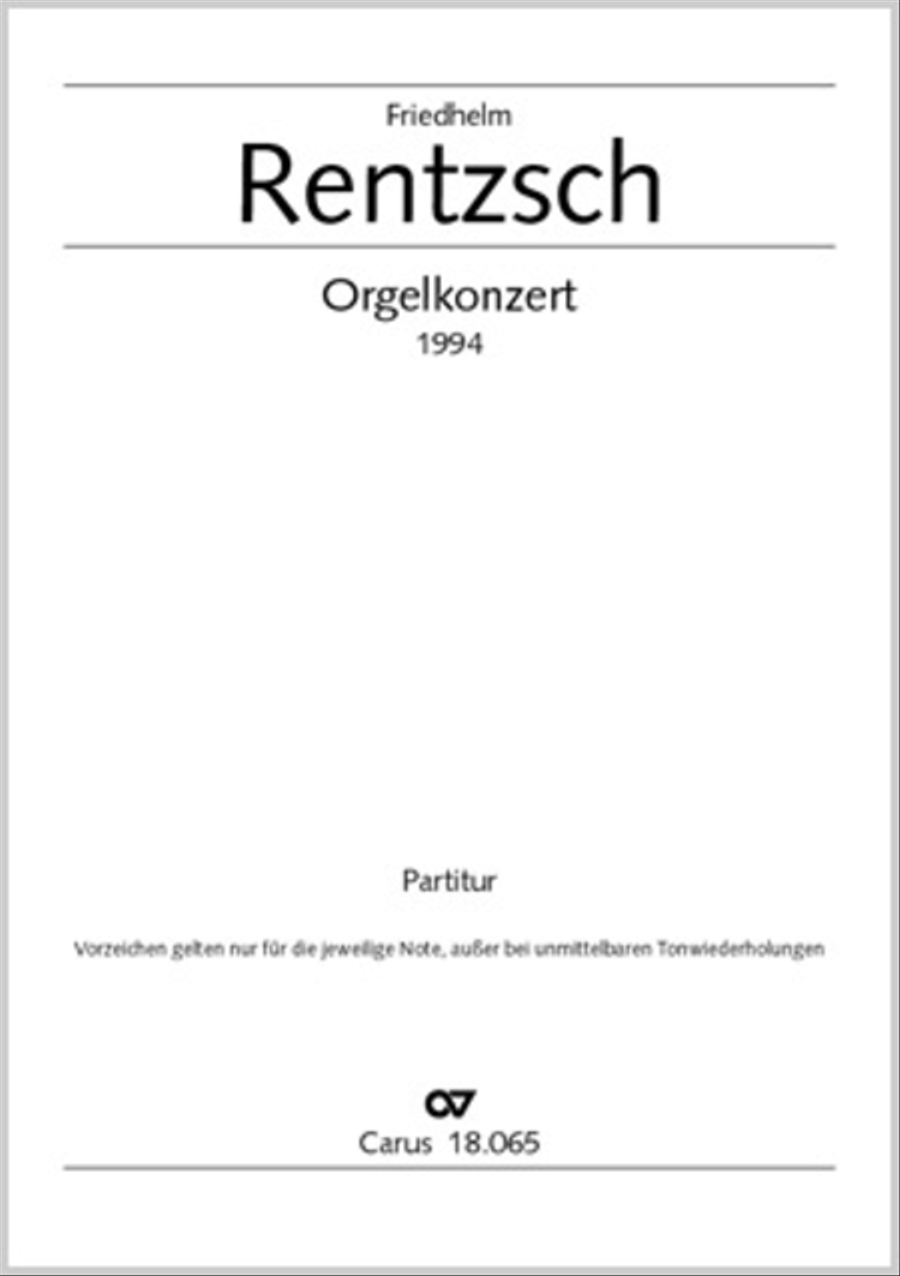 Organ Concerto (Orgelkonzert)