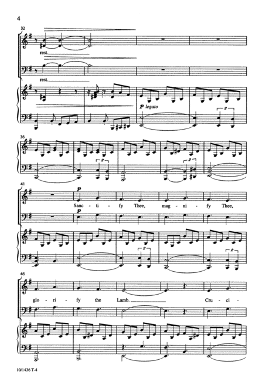Lift Him Up 3-Part scores gallery preview page 4
