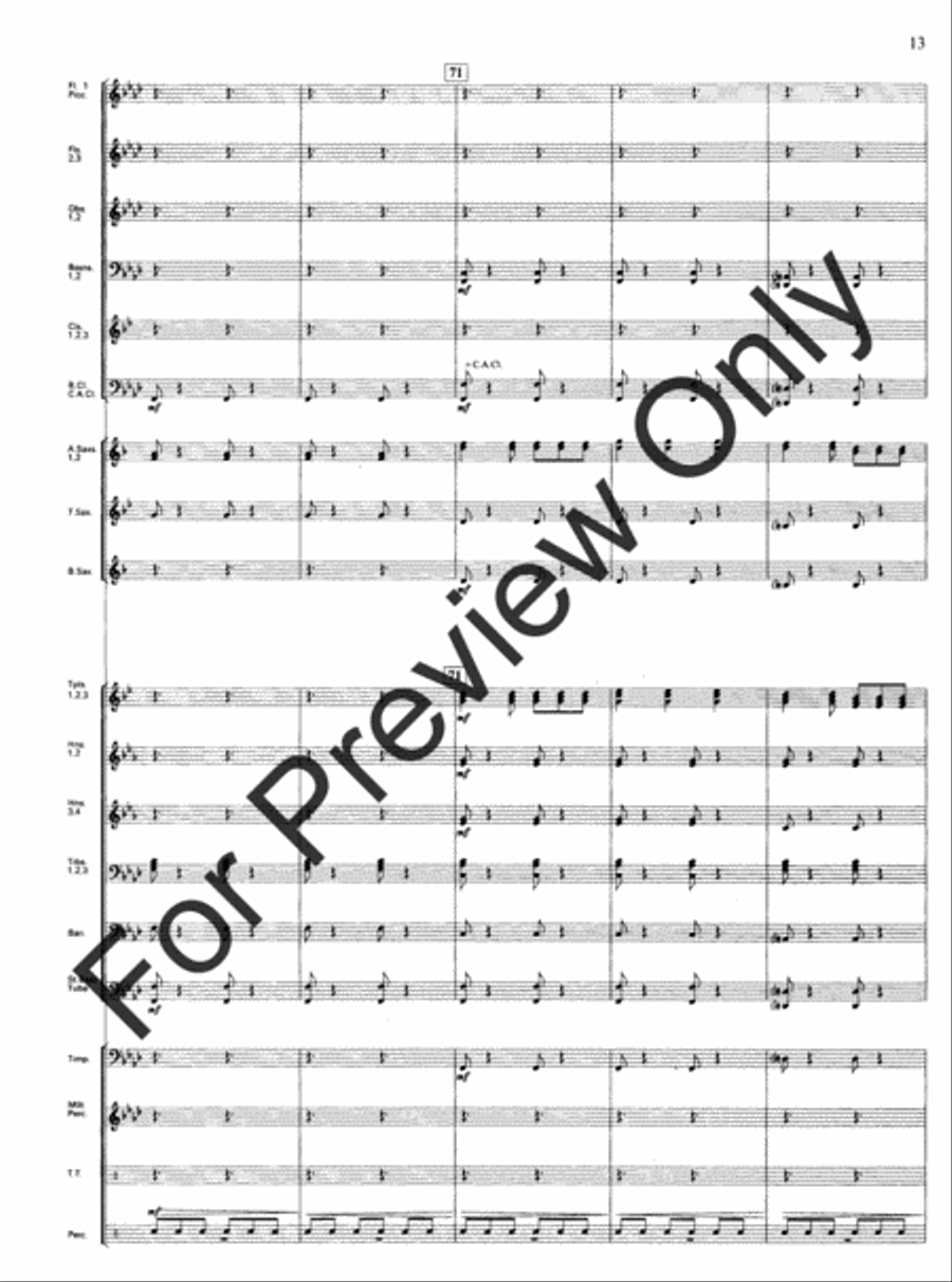 Emmanuel Variants Concert Band scores gallery preview page 15