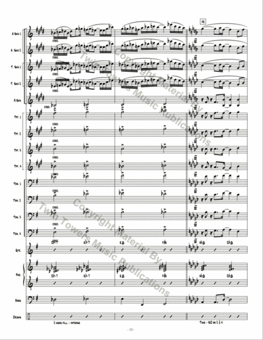 Going Home Going Home Jazz Ensemble scores gallery preview page 14