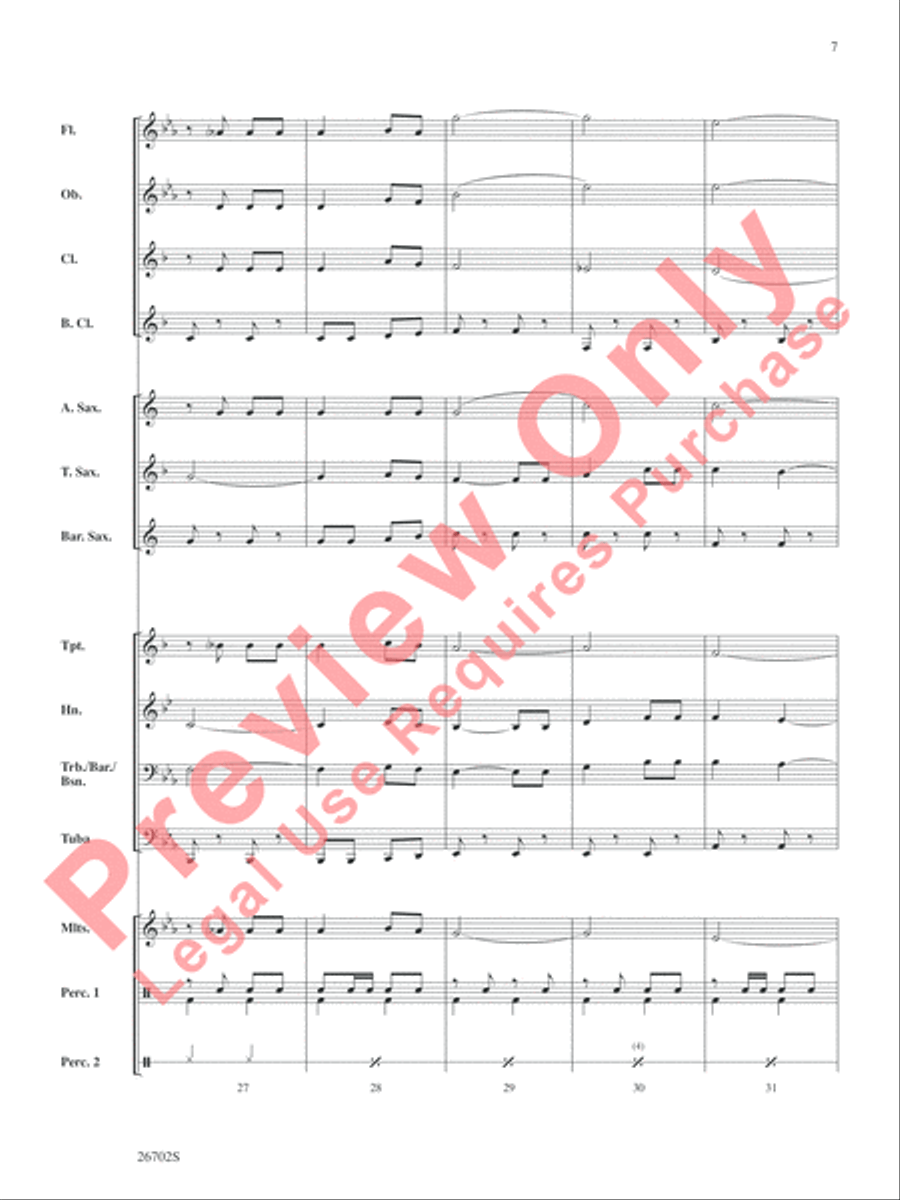 New Orleans Jubilee Concert Band scores gallery preview page 8