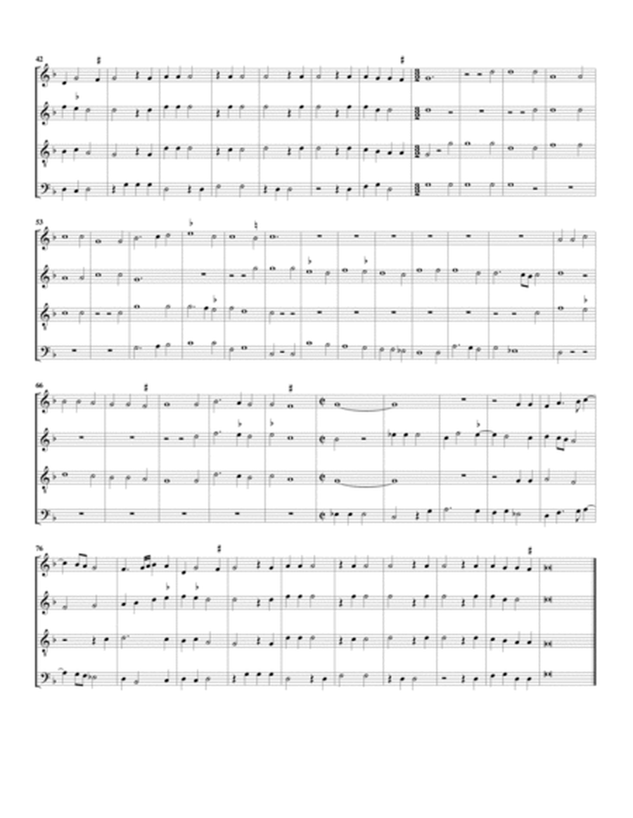 In hebbe gheen ghelt (arrangement for 4 recorders)