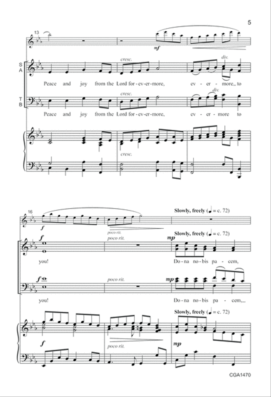 Canon of Peace and Joy Canon of Peace and Joy 4-Part scores gallery preview page 5