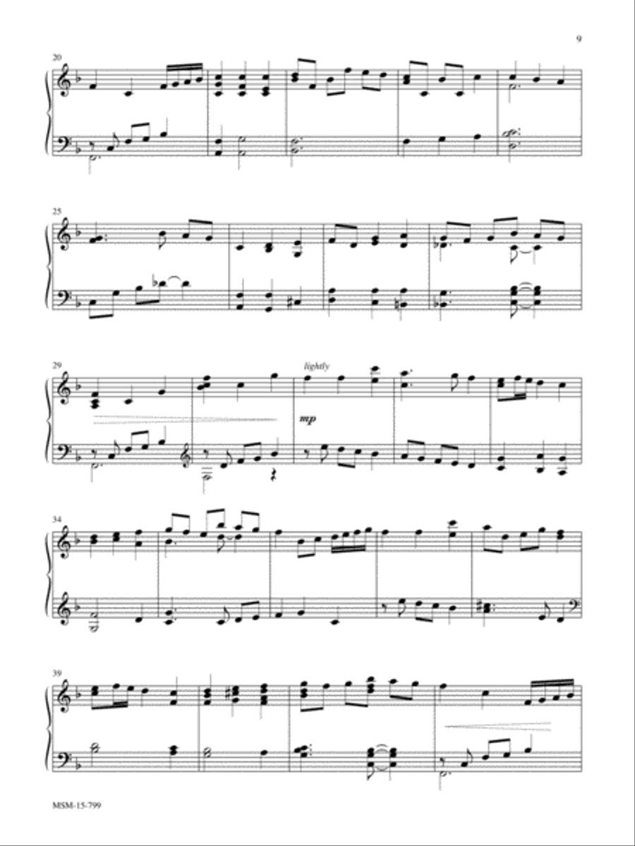 Praise to the Lord, the Almighty Piano Solo scores gallery preview page 2