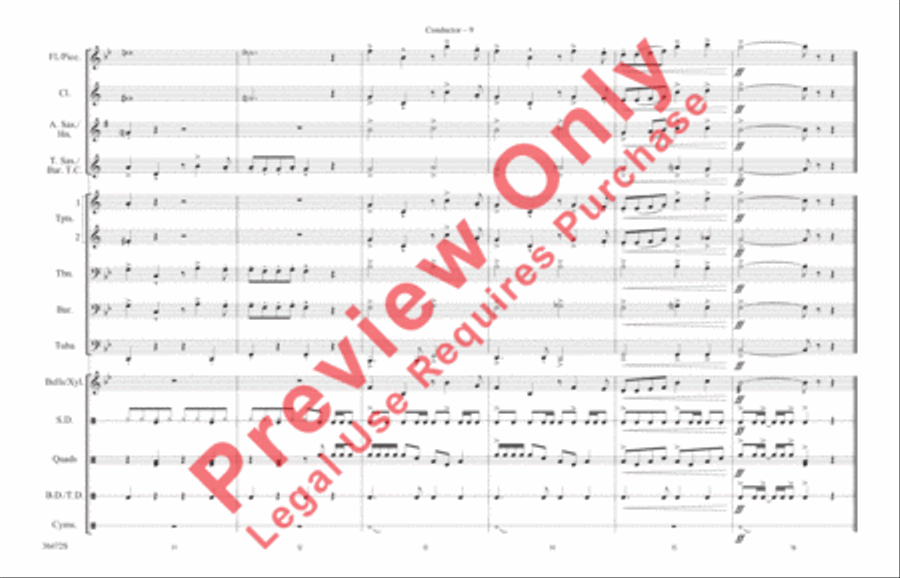 Cartoon Capers Marching Band scores gallery preview page 10