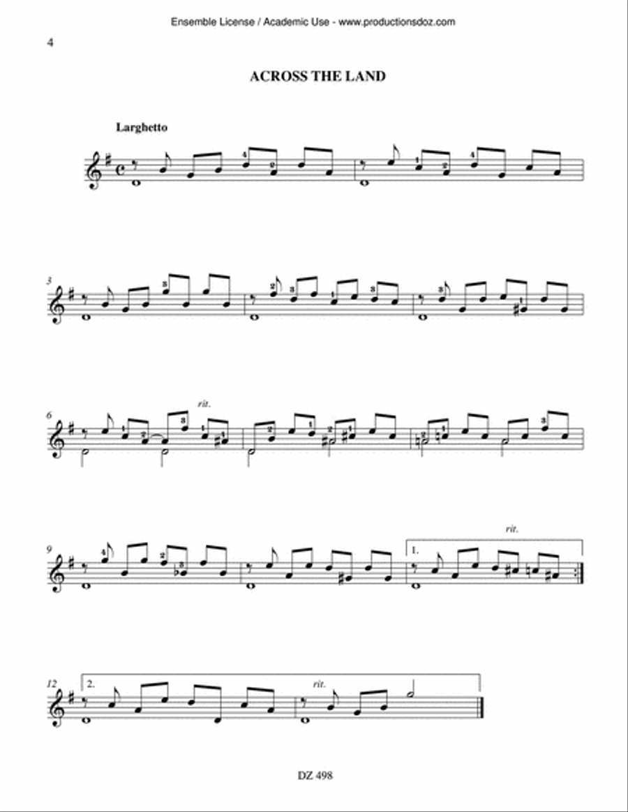 Pieces for Guitar Classical Guitar scores gallery preview page 4