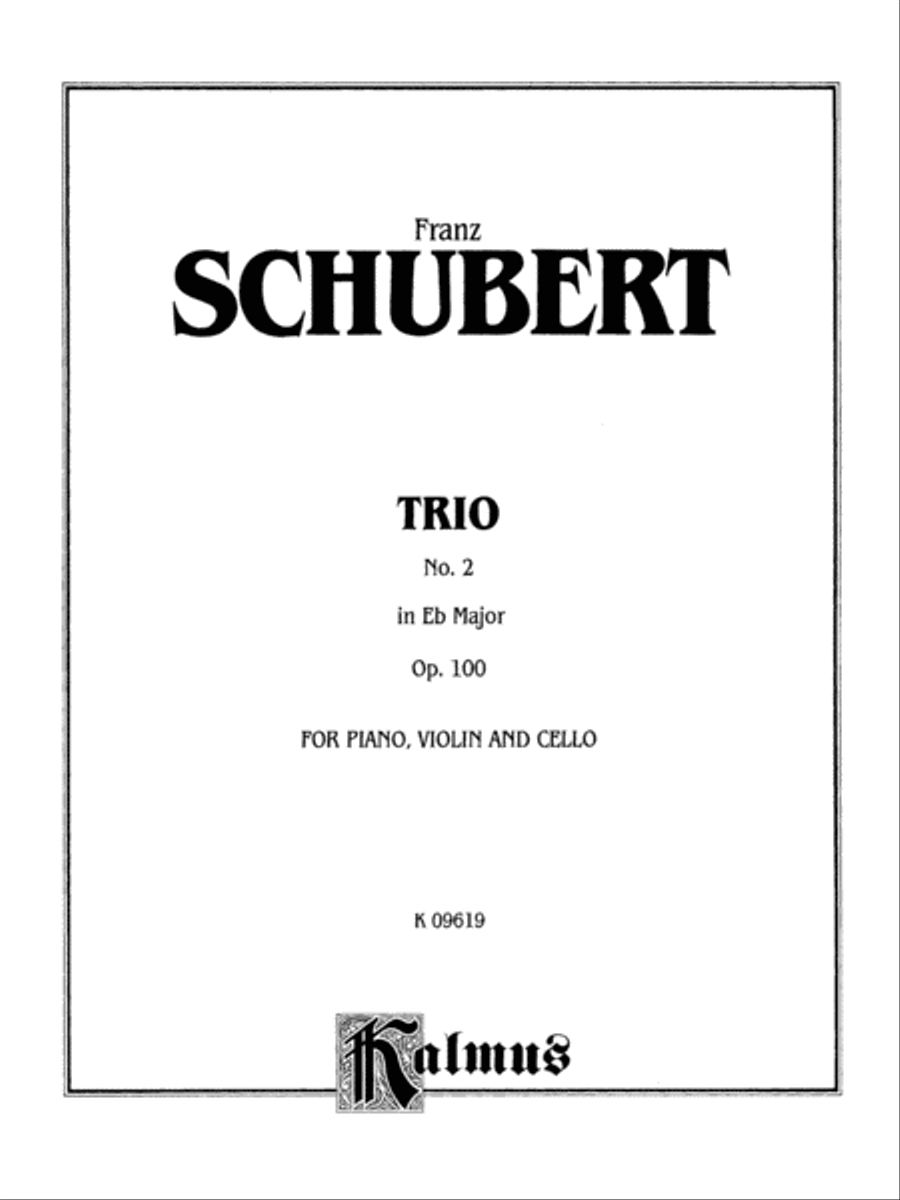 Trio No. 2 in E-flat Major, Op. 100