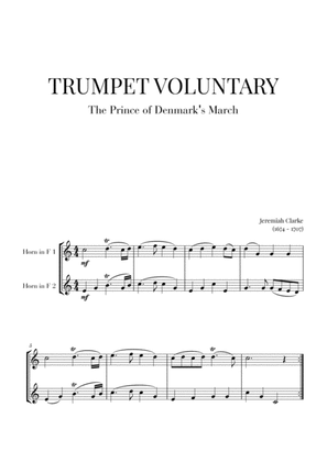 Trumpet Voluntary (The Prince of Denmark's March) for 2 French Horns