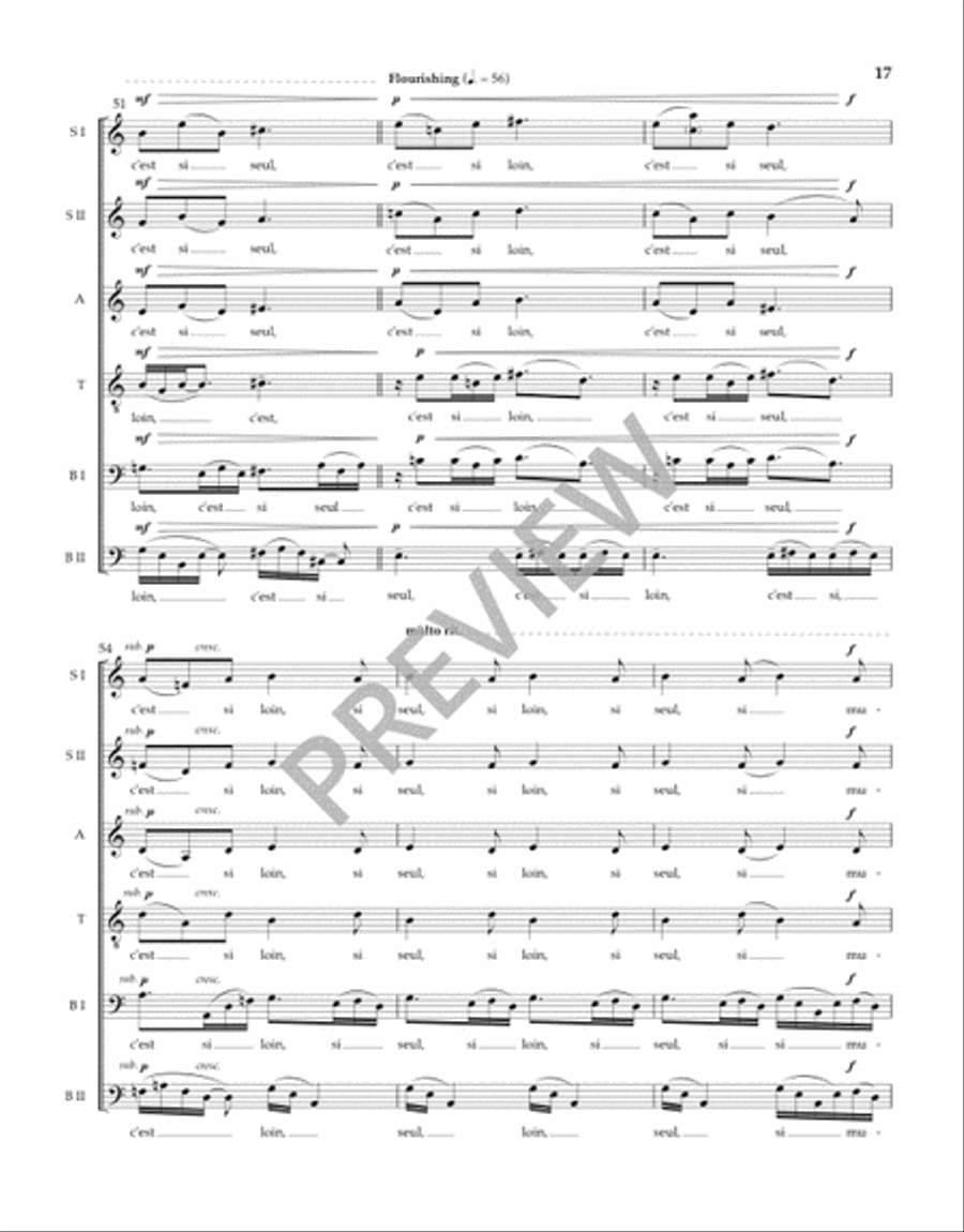 Trois Chansons Trois Chansons Divisi scores gallery preview page 18