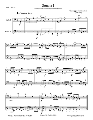 Sammartini: Sonata Op.1 No.1 for Cello Duo