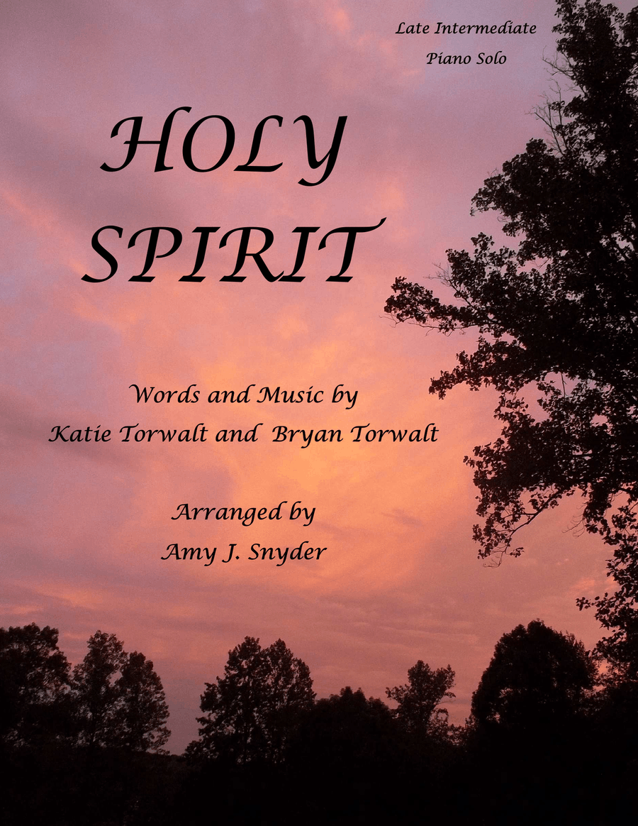 Holy Spirit Piano Solo scores gallery preview page 1