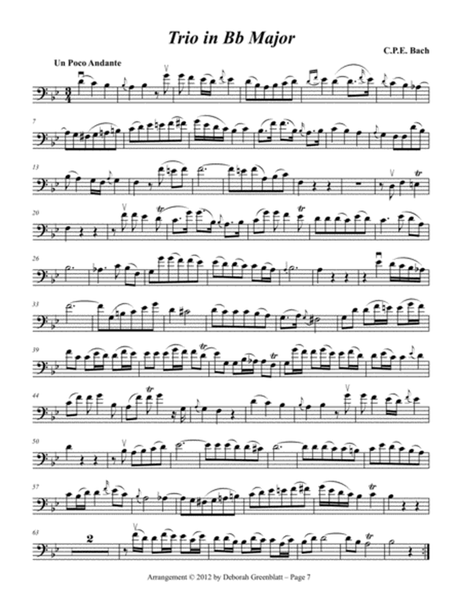 Baroque Trios for Strings - Cello B