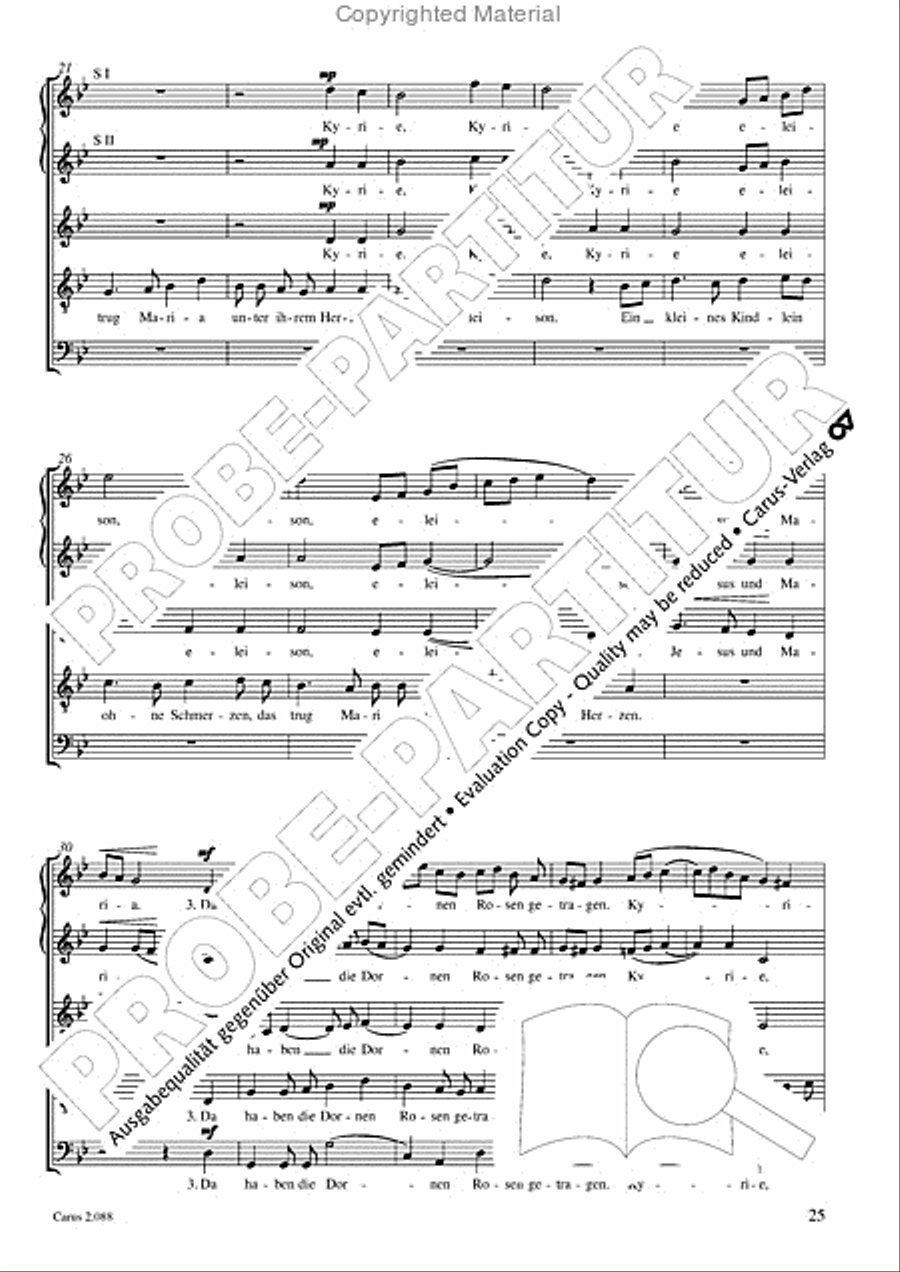 Calmus Christmas Carols Choir scores gallery preview page 26