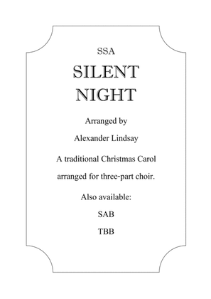 Book cover for Silent Night (SSA)