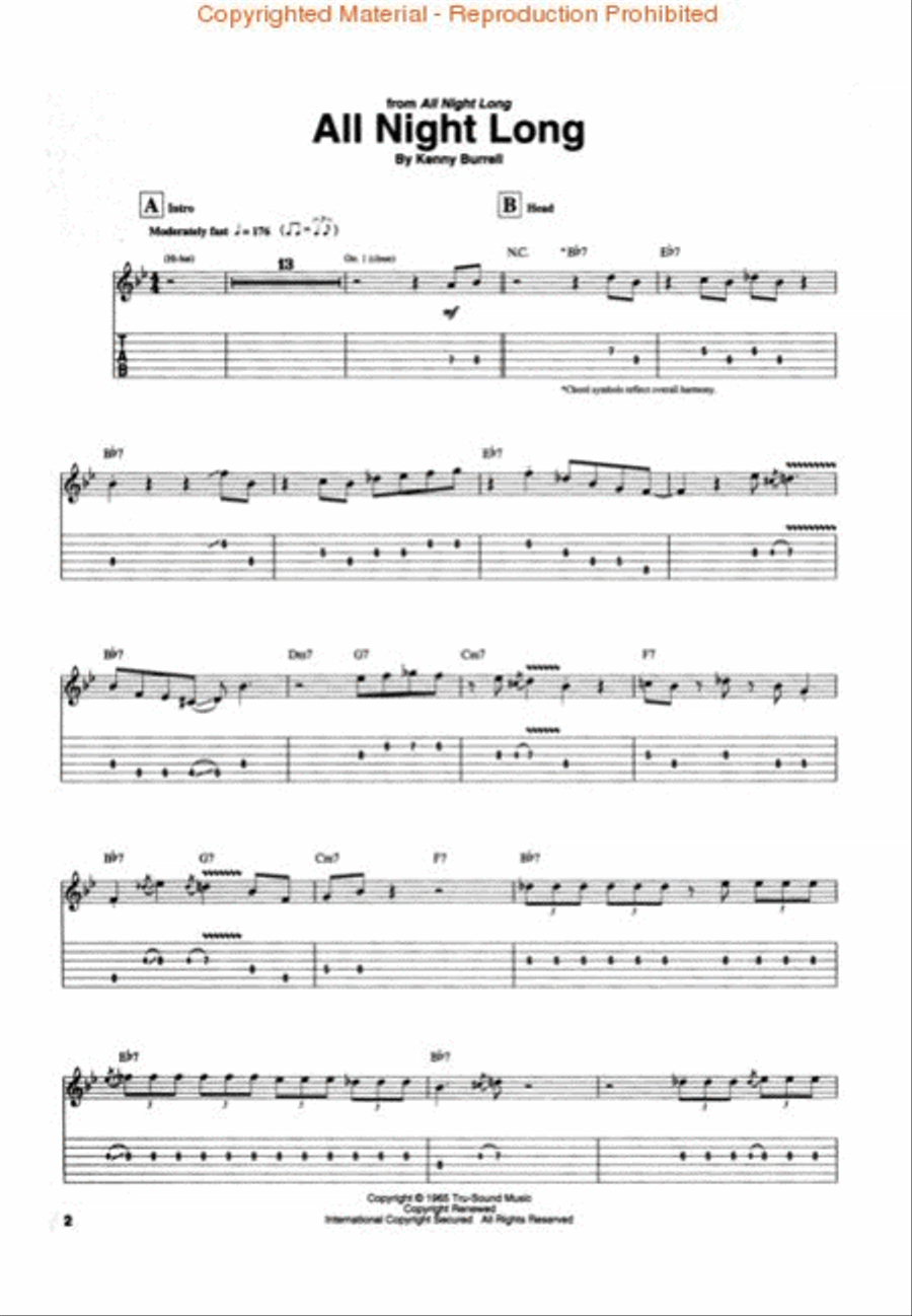Best of Kenny Burrell Electric Guitar scores gallery preview page 2