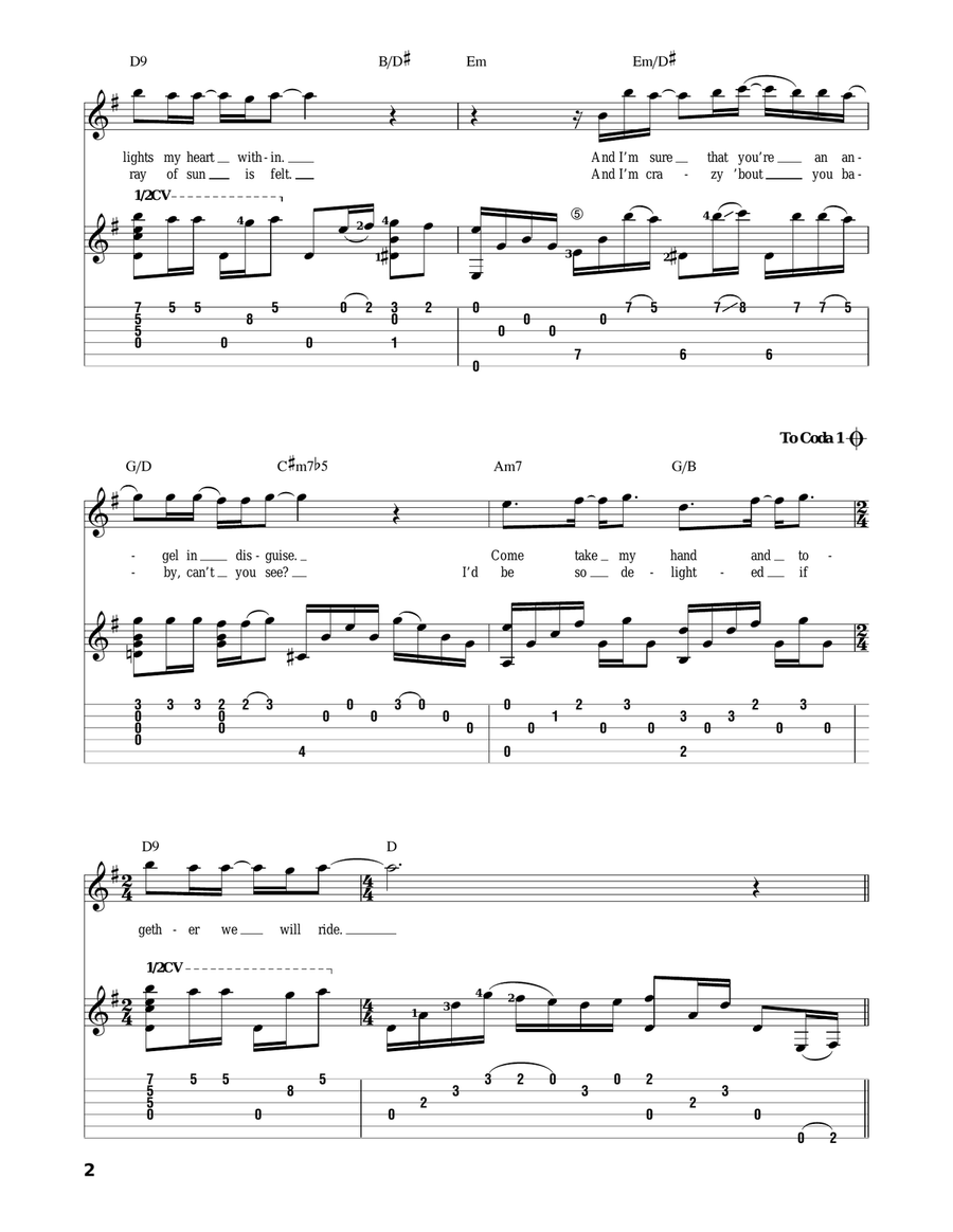 On The Wings Of Love On The Wings Of Love Acoustic Guitar scores gallery preview page 2