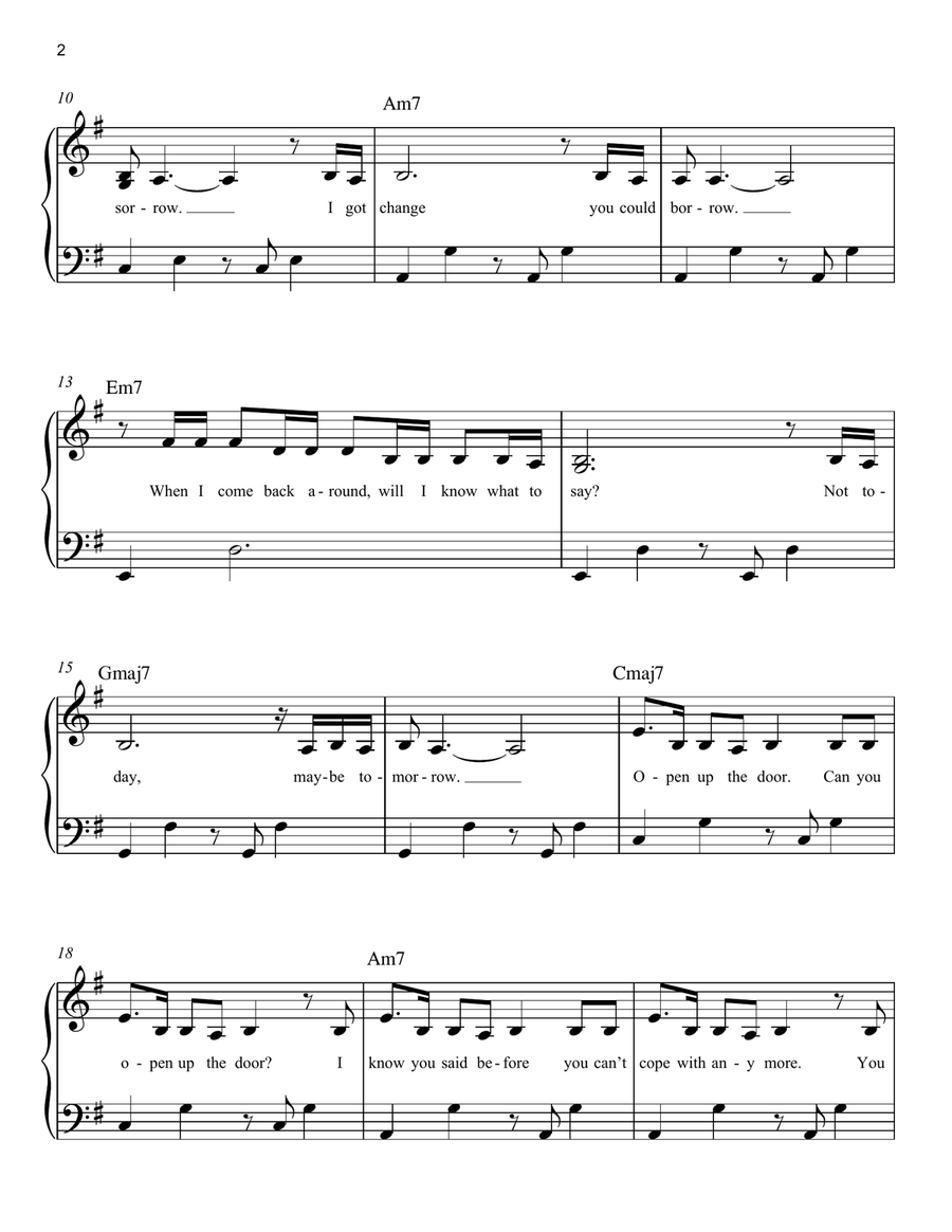 CHIHIRO Easy Piano scores gallery preview page 2