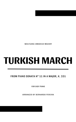 Book cover for Turkish March (easy piano - clean sheet music)