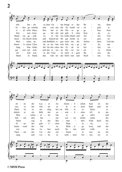 Schubert-Die Vier Weltalter,Op.111 No.3,in G Major,for Voice&Piano image number null