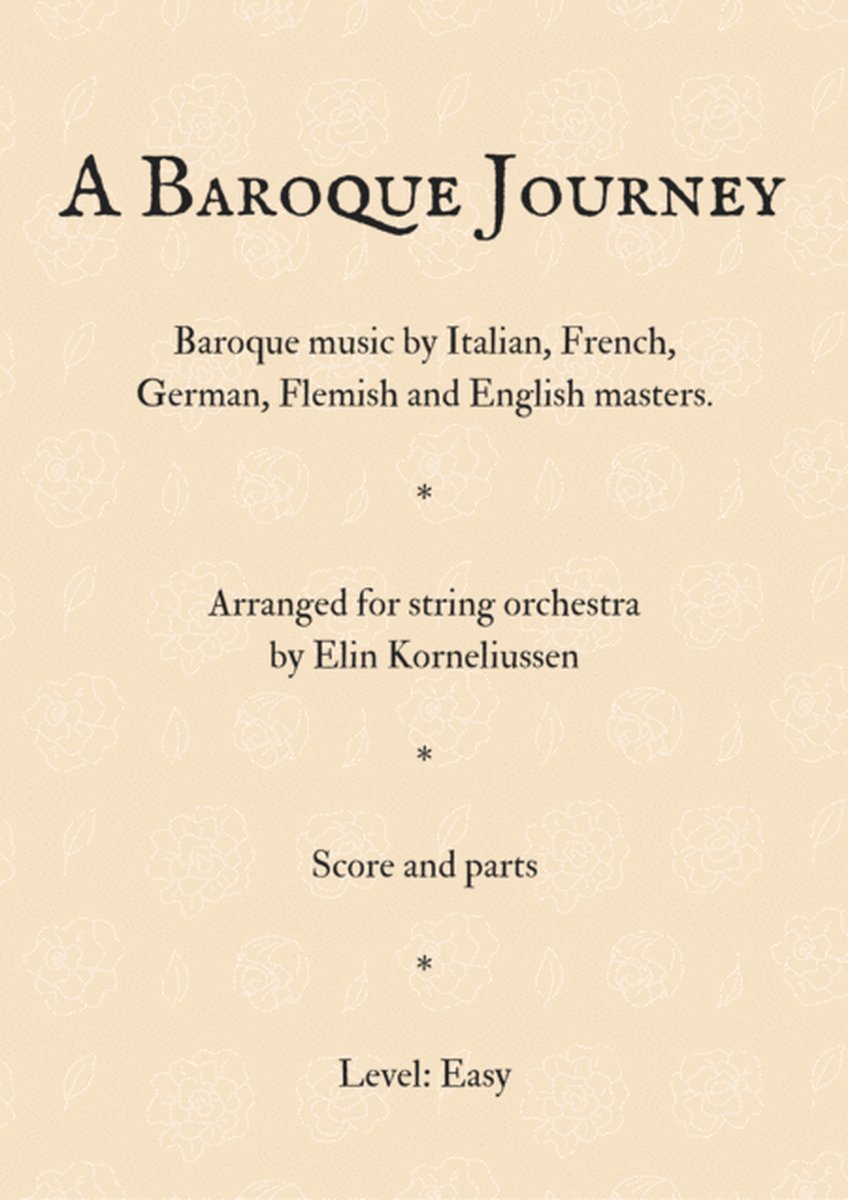 A Baroque Journey for String Orchestra image number null