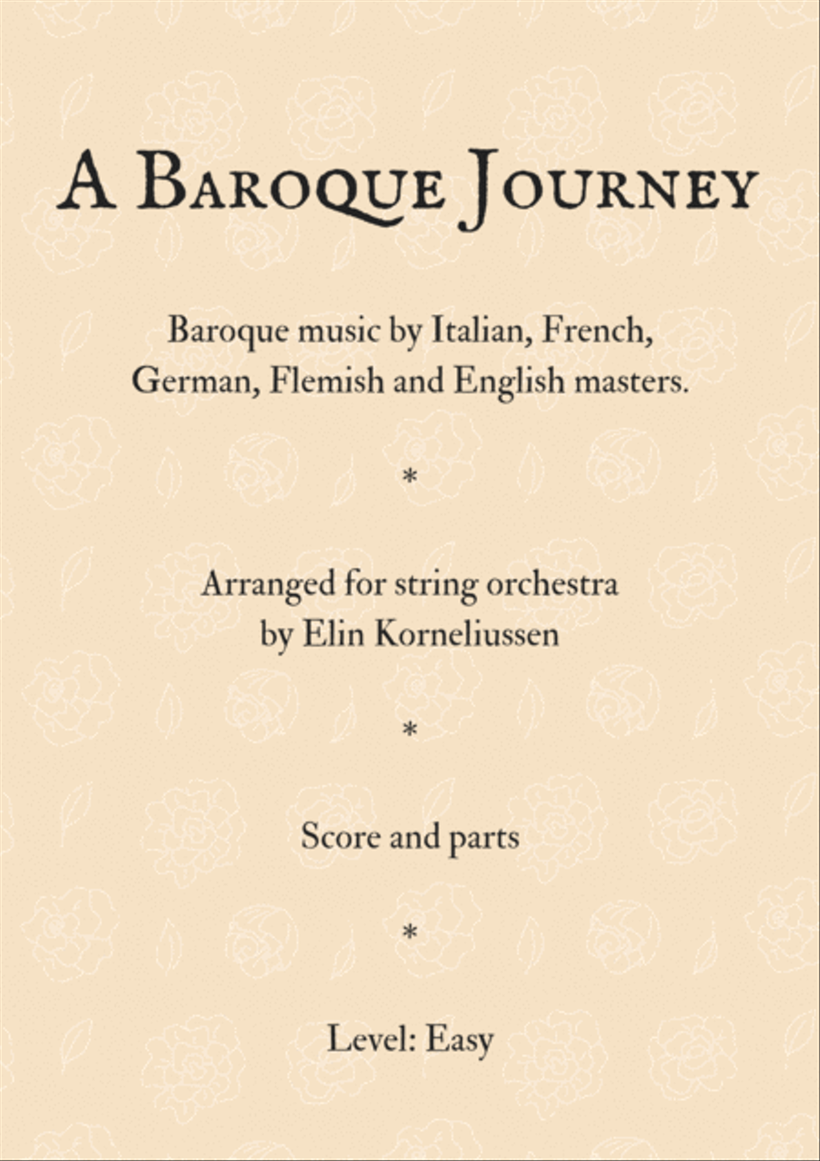 A Baroque Journey for String Orchestra String Orchestra scores gallery preview page 1