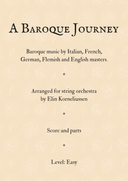 A Baroque Journey for String Orchestra image number null