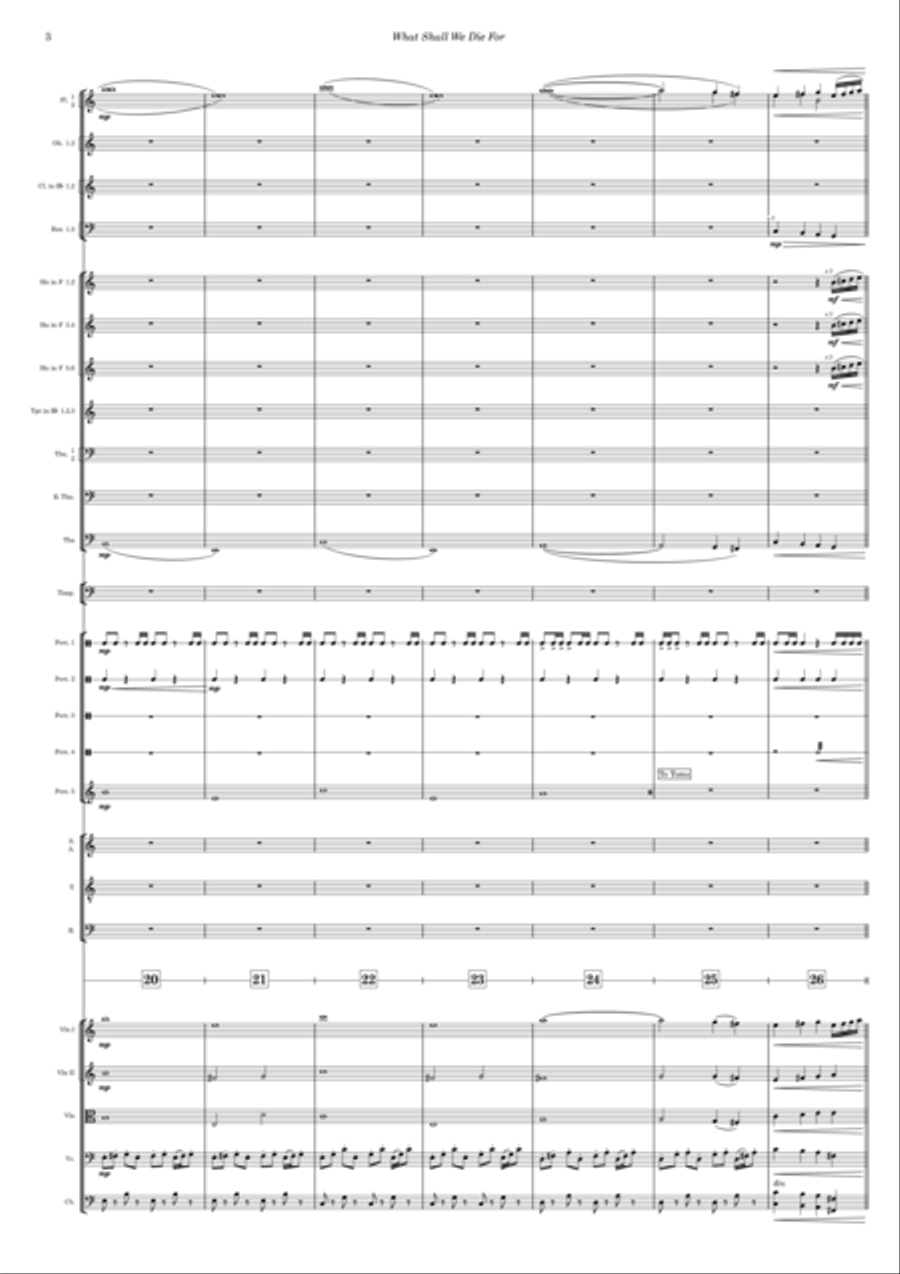 What Shall We Die For What Shall We Die For Full Orchestra scores gallery preview page 6