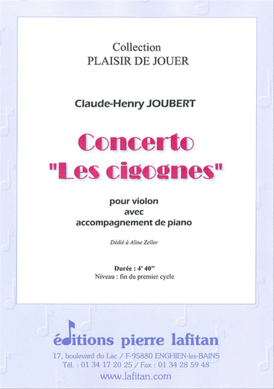 Concerto Les Cigognes Violin Solo scores gallery preview page 1