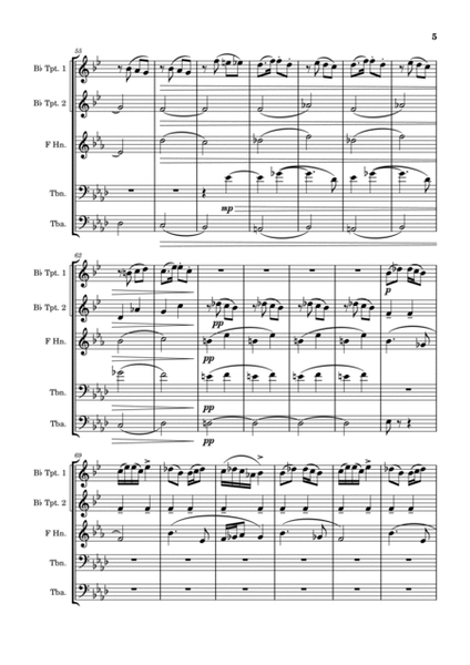 New World Symphony - Antonín Dvořák - Brass Quintet image number null