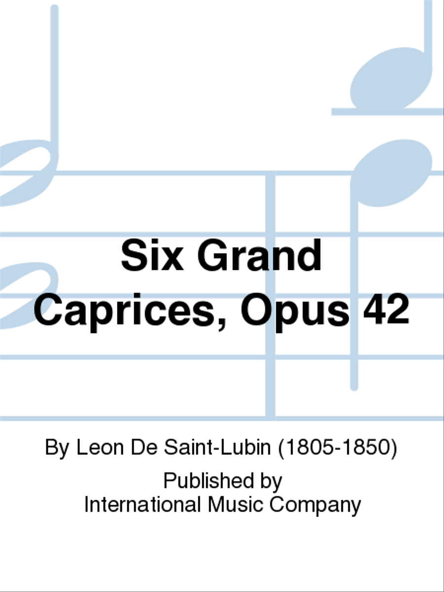 Six Grand Caprices, Opus 42 Violin Solo scores gallery preview page 1