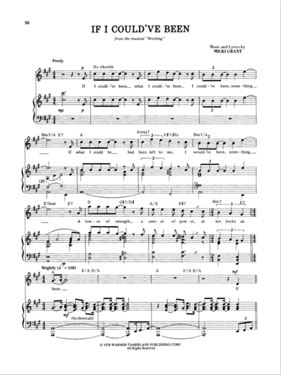 Working - Vocal Selections Piano, Vocal, Guitar scores gallery preview page 4