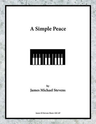 Book cover for A Simple Peace