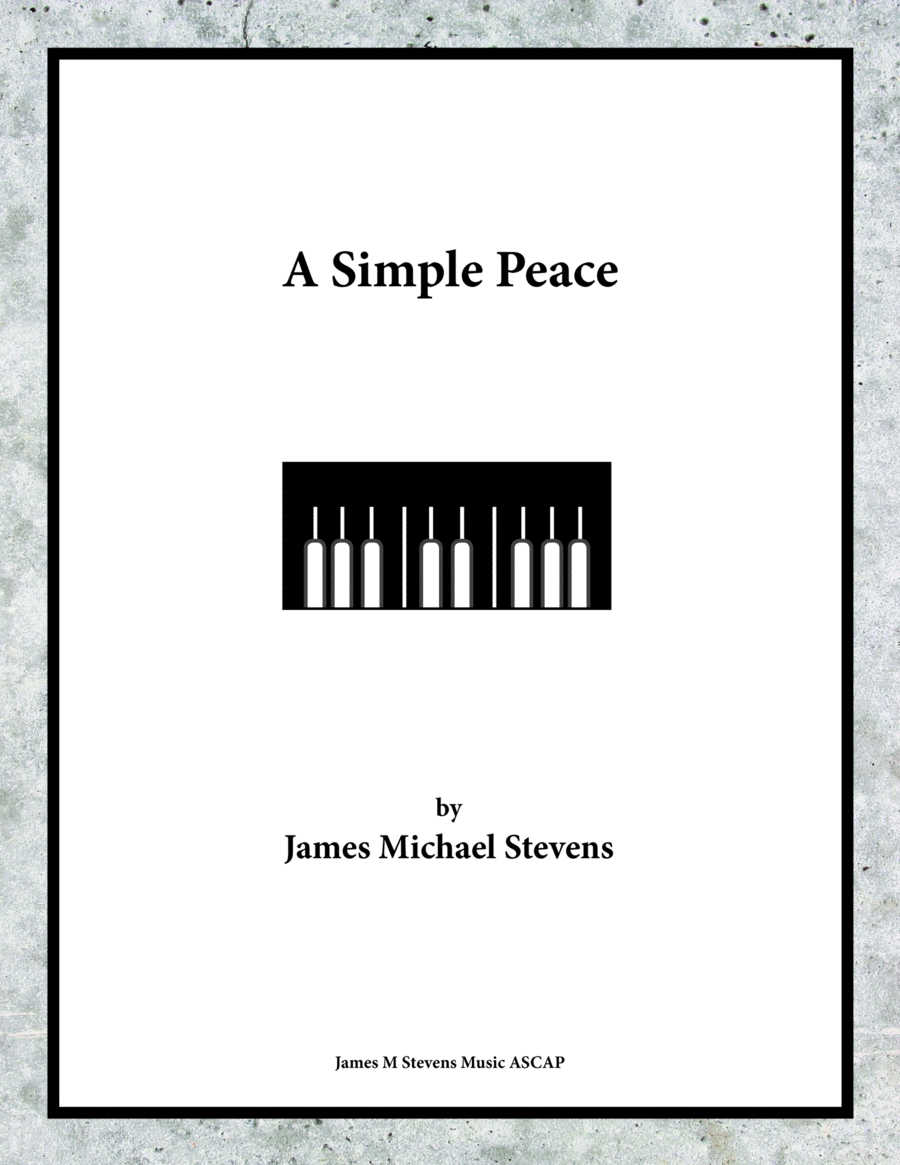 A Simple Peace A Simple Peace Piano Solo scores gallery preview page 1