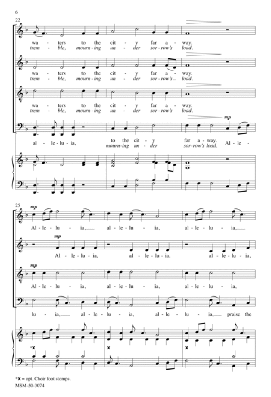 Hark! I Hear the Harps Eternal / Hark, I Hear the Harps Resounding 4-Part scores gallery preview page 6