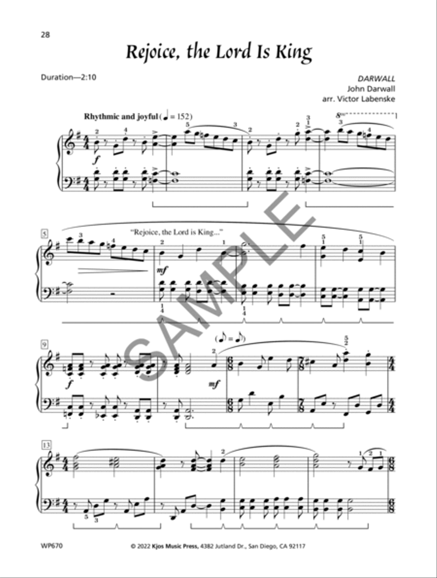 Rejoice and Give Thanks Piano Solo scores gallery preview page 4