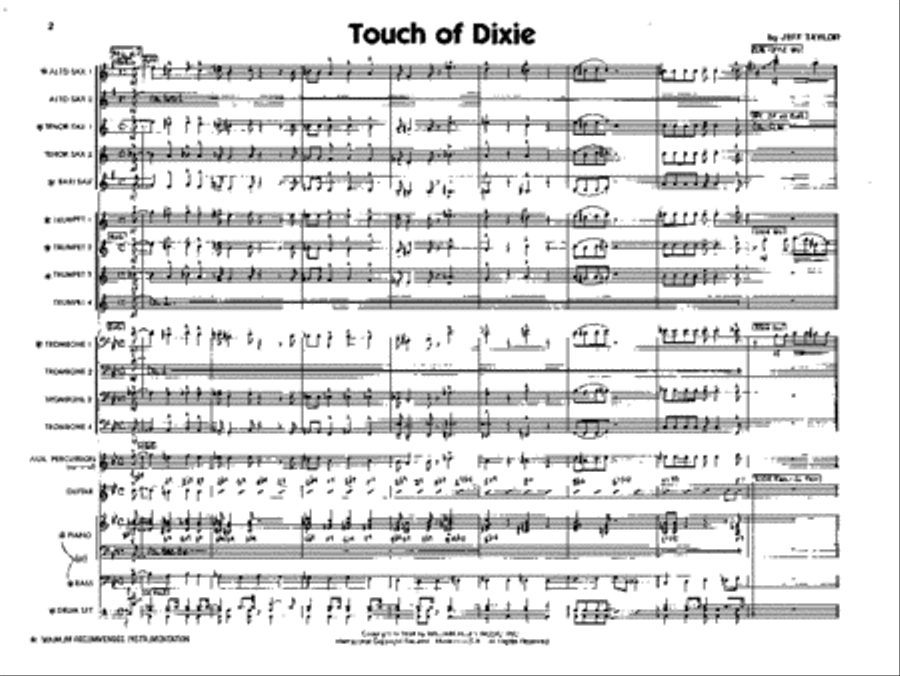 Touch of Dixie Jazz Ensemble scores gallery preview page 2