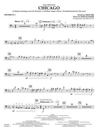 Chicago (arr. Ted Ricketts) - Trombone 3