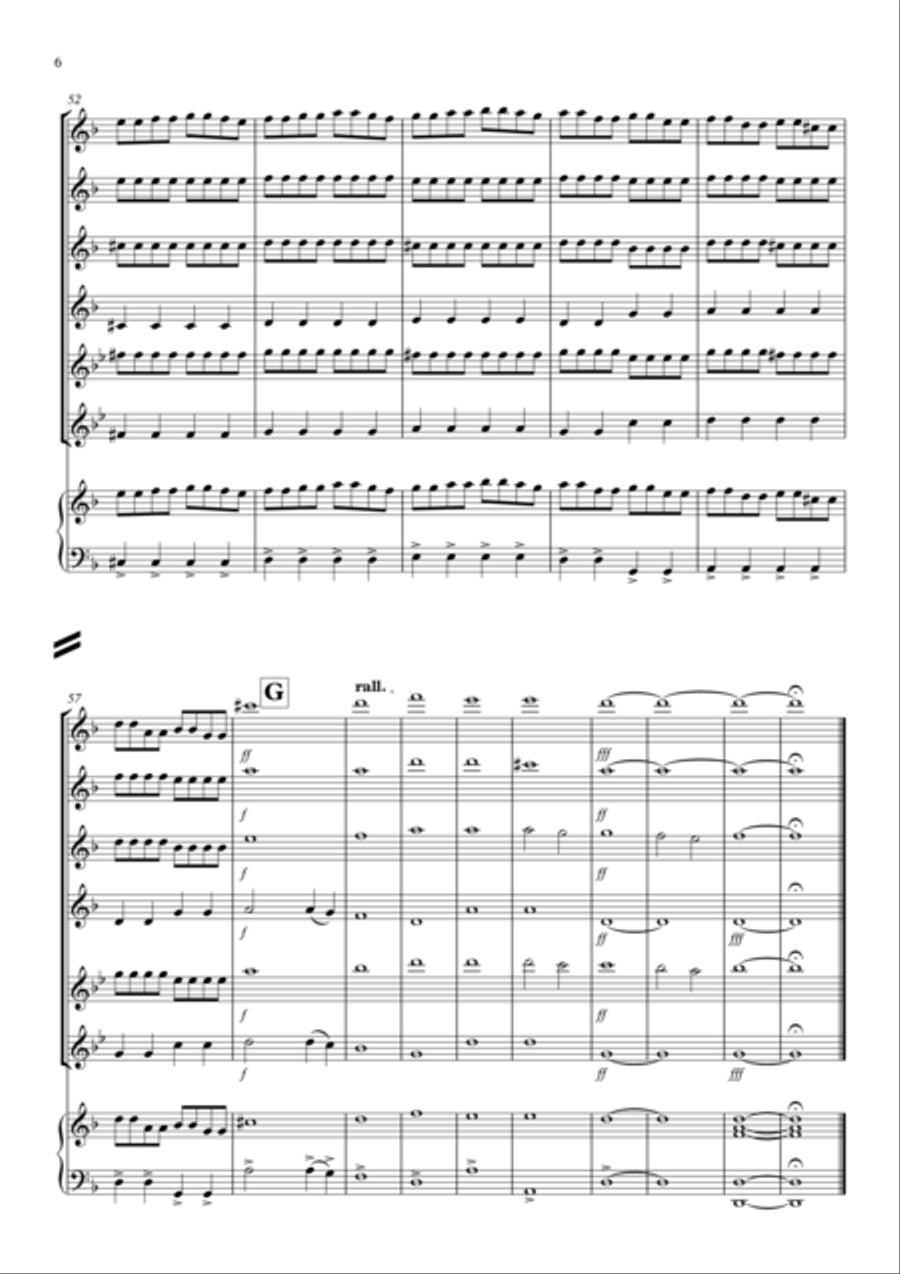 Toccata by Bach Rocks! for Flute Quartet Flute Quartet scores gallery preview page 6