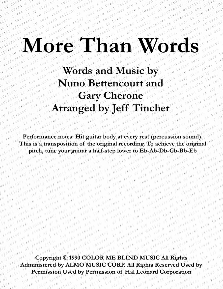 More Than Words Vocal Duet scores gallery preview page 1