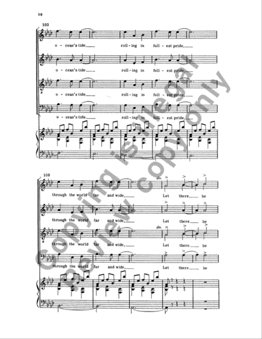 Let There Be Light! (Choral Score) 4-Part scores gallery preview page 23