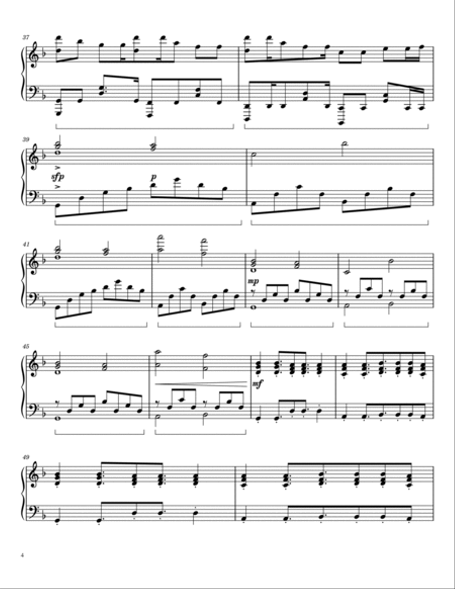 Crab Rave Piano Solo scores gallery preview page 4